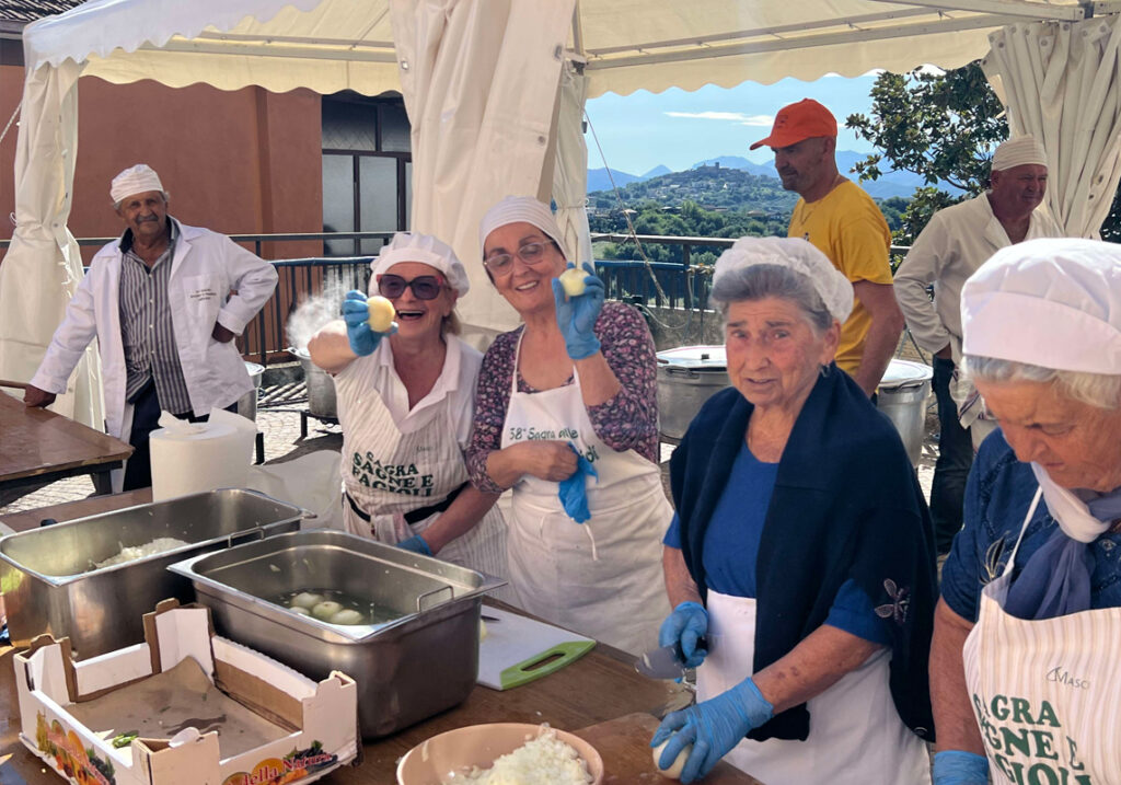 preparazione per la sagra