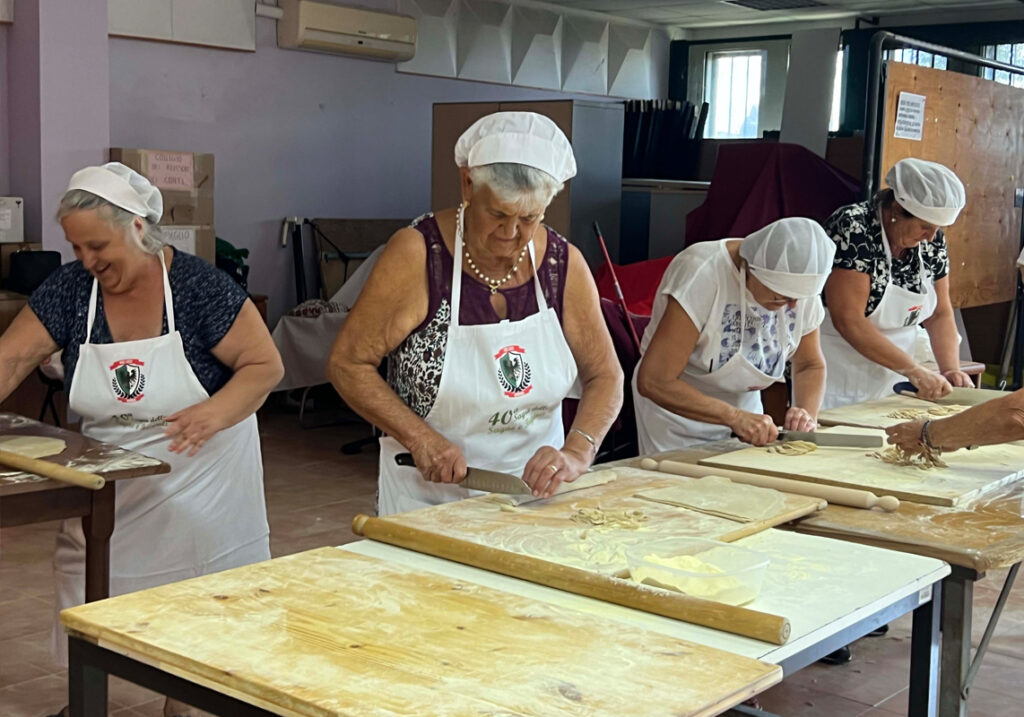 preparazione per la sagra