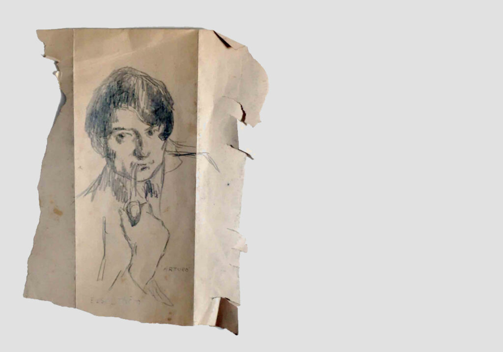 elsa ström - ciacelli *1876 +1952 arturo - disegno a matita
