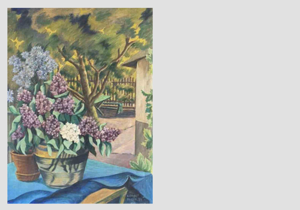 prater vienna, 1959 - pittura ad olio su tela